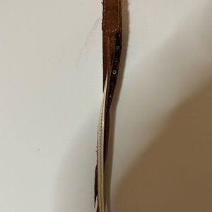 Vintage layered leather belt